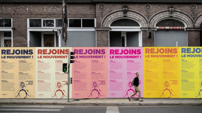 Affichage Urbain du Manifeste de Marie Moreau - ©The French Maquis'Art - Design: Nicolas Renaud - Conception/Rédaction : Emmanuel Naffrechoux